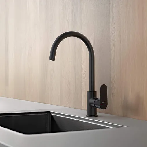 Смеситель для кухни Aquatek Оберон чёрный матовый AQ1282MB