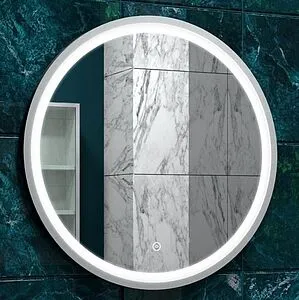 Зеркало с подсветкой Continent Style White Led 80 белый ЗЛП682, 1