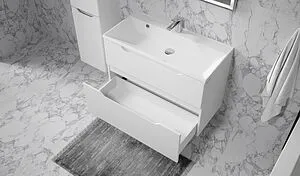 Тумба под умывальник подвесная Raval Wector 90 белый Wct.01.90/P/W/MD, 3