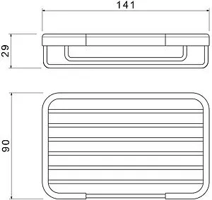 Мыльница Aquatek хром AQ4946CR Мыльница Aquatek хром AQ4946CR, 2