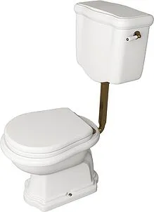 Унитаз со средним бачком Kerasan Retro белый 101101+107201+ Унитаз со средним бачком Kerasan Retro белый 101101+107201+, 5