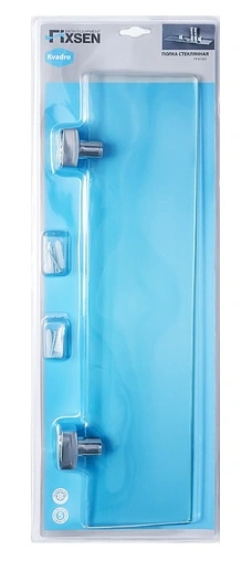 Полка Fixsen Kvadro хром FX-61303