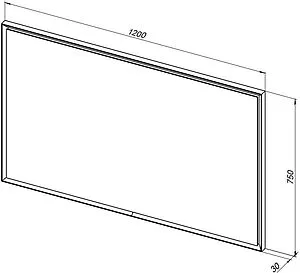 Зеркало с подсветкой Allen Brau Activity 75x120 олива 1.340030.CGM, 2