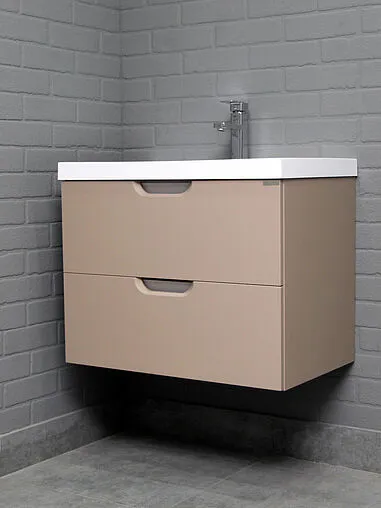 Тумба под умывальник подвесной Домино Classica 70 латте DD2508T