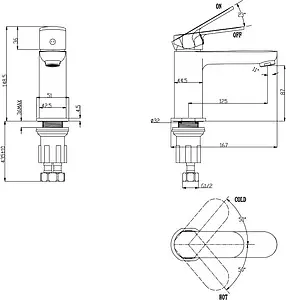 Смеситель для раковины BelBagno Ancora хром ANC-LVM-CRM Смеситель для раковины BelBagno Ancora хром ANC-LVM-CRM, 2