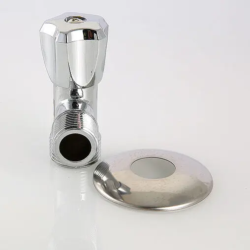 Вентиль регулирующий угловой для бытовой техники ½&quot;н x ¾&quot;н хром Valtec VT.240.TN.0405