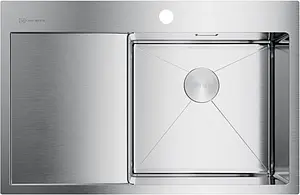 Мойка кухонная Omoikiri Akisame 78-IN-R нержавеющая сталь 4973061 Мойка кухонная Omoikiri Akisame 78-IN-R нержавеющая сталь 4973061, 1