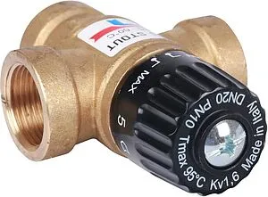 Трехходовой термостатический смесительный клапан ¾&quot; +35...+60°С Kvs 1.6 Stout SVM-0110-166020, 5