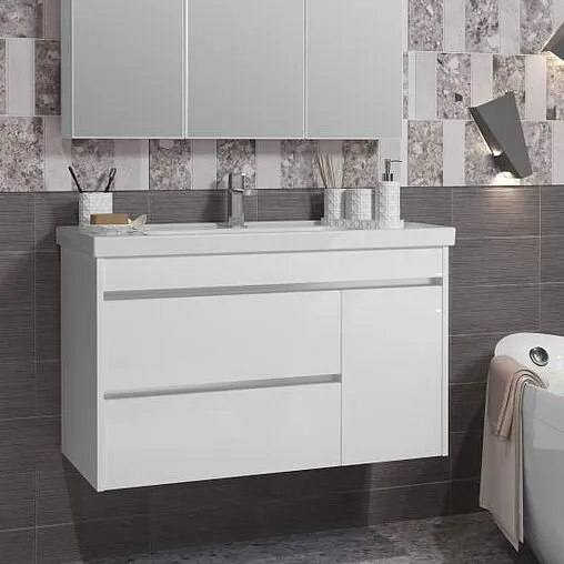 Тумба под умывальник подвесная Opadiris Фреш 100 белый 00-00007083