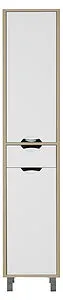 Шкаф-пенал напольный Aquanet Гретта белый/светлый дуб 171901 Шкаф-пенал напольный Aquanet Гретта белый/светлый дуб 171901, 3