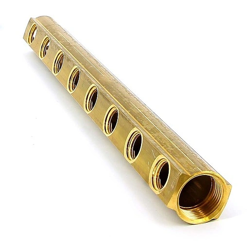 Коллектор распределительный проходной 8 отводов 1&quot;в/в x ½&quot;в Tiemme 1970006