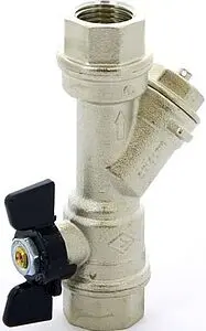 Кран шаровый с фильтром ½&quot;в x ½&quot;в Bugatti Indiana 07410001, 3