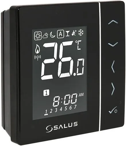 Беспроводной комнатный терморегулятор ZigBee Salus SMART HOME черный VS20BRF