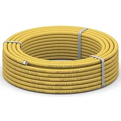 Труба гофрированная из нержавеющей стали отожженная Neptun 15мм в желтой оплетке бухта 50м IWS 15A Труба гофрированная из нержавеющей стали отожженная Neptun 15мм в желтой оплетке бухта 50м IWS 15A