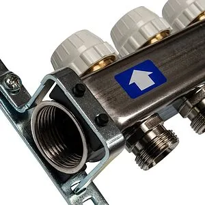 Группа коллекторная с расходомерами 7 отводов 1&quot;в/в x ¾&quot;ек Stout SMS-0927-000007, 5