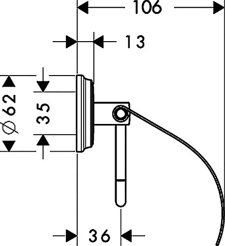 Держатель туалетной бумаги Hansgrohe Logis Classic хром 41623000