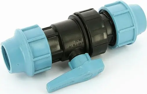 Кран шаровый с американкой для пнд трубы 50мм x 50мм Unidelta 1070051000001