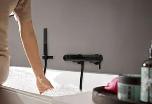 Смеситель для ванны Hansgrohe Finoris чёрный матовый 76420670 Смеситель для ванны Hansgrohe Finoris чёрный матовый 76420670, 4