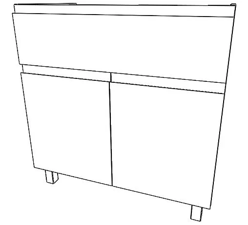 Тумба-умывальник напольная Домино Graffo 80 светло-серый DGr2416T+4670142930020