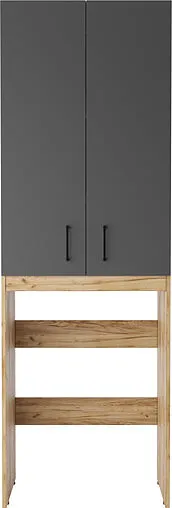 Шкаф над стиральной машиной Домино Craft 65 графит/дуб вотан DCr2219H