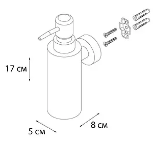 Дозатор для жидкого мыла Fixsen Hotel хром FX-31012B Дозатор для жидкого мыла Fixsen Hotel хром FX-31012B, 3