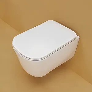 Унитаз подвесной безободковый Kerasan Tribeca белый матовый 511430 Унитаз подвесной безободковый Kerasan Tribeca белый матовый 511430, 3