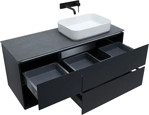 Тумба-умывальник подвесная Allen Brau Infinity 120 R антрацит 1.21007.AM+