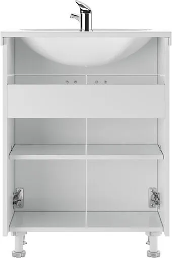 Тумба под умывальник напольный Айсберг Элеганс 65 белый DA1134T