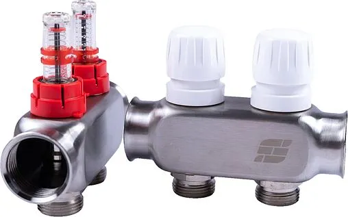 Группа коллекторная с расходомерами 2 отвода 1&quot;в/в x ¾&quot;ек FDV S1101A-½