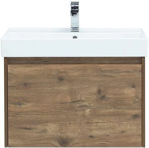 Тумба-умывальник подвесная Aquanet Nova Lite 75 дуб рустикальный 00249514+00242338