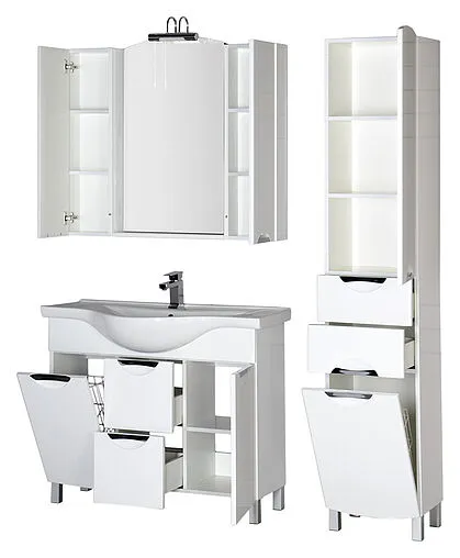 Шкаф-зеркало Aquanet Асти 105 белый 178242