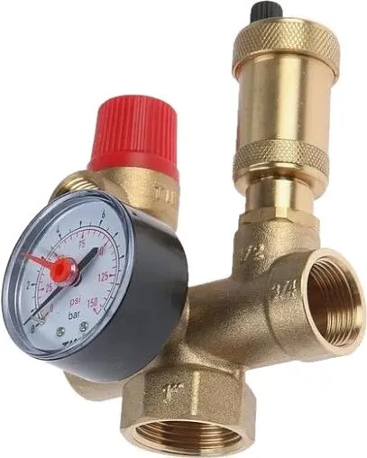 Группа безопасности расширительного бака до 50 кВт 1&quot; 3 бар TIM JH1026-3