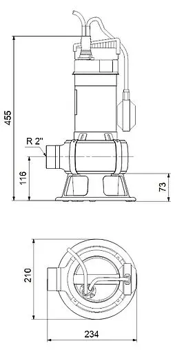 Насос дренажный Q=24м³/ч H=11м Grundfos UNILIFT AP50B.508.A1V 96468354