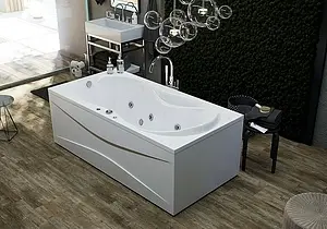 Ванна акриловая Aquatek Мартиника 180х90 L с фронтальной панелью, с каркасом (разборный) MAR180-0000068, 4