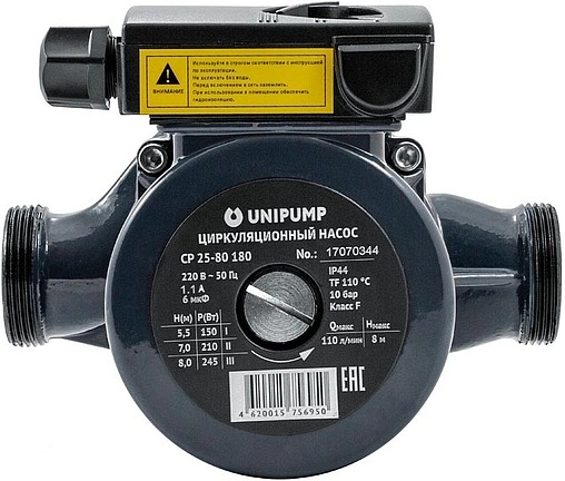 Насос циркуляционный Unipump CP 25-80 180 67837