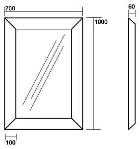 Зеркало Kerasan Retro 70 золото 736503 Зеркало Kerasan Retro 70 золото 736503, 2