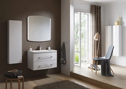 Тумба-умывальник подвесная Aqwella Neringa 80 белый NER0108+Ner.08.04.D Тумба-умывальник подвесная Aqwella Neringa 80 белый NER0108+Ner.08.04.D