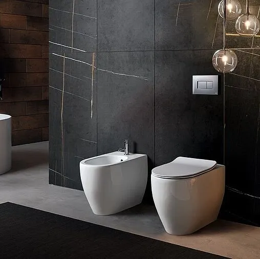 Унитаз приставной безободковый Kerasan Flo белый 311901