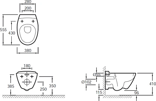 Унитаз подвесной Jacob Delafon Presquile белый E4440-00