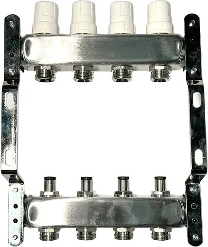 Группа коллекторная без расходомеров 4 отвода 1&quot;в/в x ¾&quot;ек Uni-fitt OPTIMAL 451B4304.RU