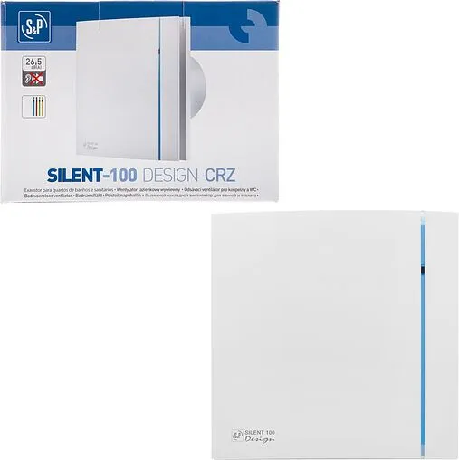 Вентилятор вытяжной Soler &amp; Palau SILENT-100 CRZ DESIGN 3C белый