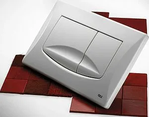 Клавиша смыва для унитаза OLI River 638501 белый глянцевый Клавиша смыва для унитаза OLI River 638501 белый глянцевый, 3