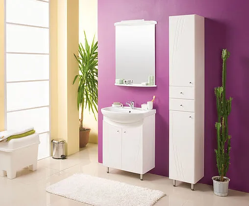 Шкаф-пенал Aquaton Минима 35 L белый 1A132203MN01L