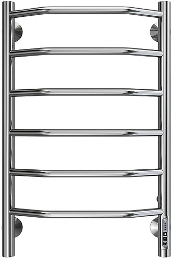 Полотенцесушитель электрический лесенка Terminus Виктория П6 400х650 электро quick touch полированная сталь 4670078531186