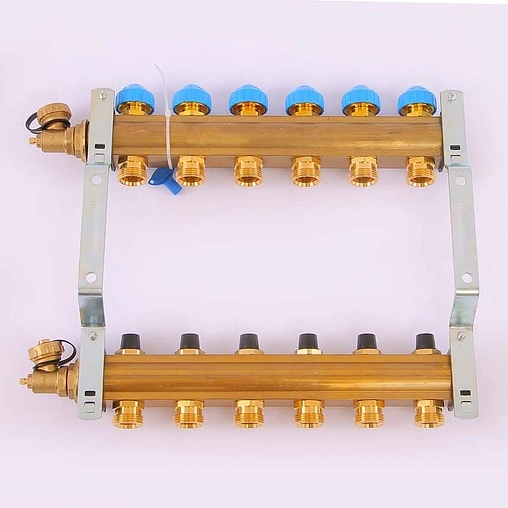 Группа коллекторная без расходомеров 6 отводов 1&quot;в/в x ¾&quot;ек Watts HKV 10004180
