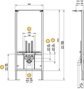Инсталляция для биде ArtCeram 700.102 Инсталляция для биде ArtCeram 700.102, 2