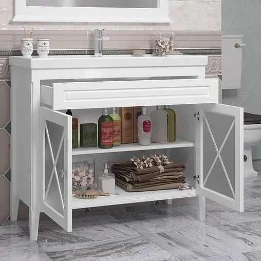 Тумба под умывальник напольный Opadiris Палермо 100 белый 00-00006722