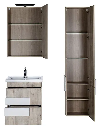 Шкаф-зеркало Aquanet Мадейра 60 R дуб кантри/белый 00183064