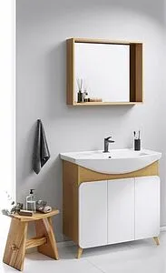 Зеркало Aqwella Basic 60 дуб золотой BAS0207DZ, 3