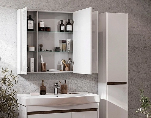 Тумба-умывальник Aquaton Нортон 100 белый глянец 1A2490K0NT010